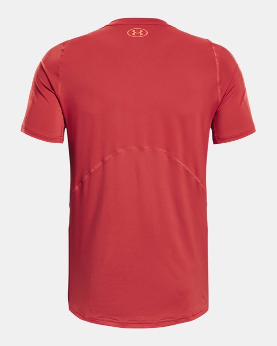 Men's HeatGear® Fitted Short Sleeve, Red, pdpMainDesktop image number 5